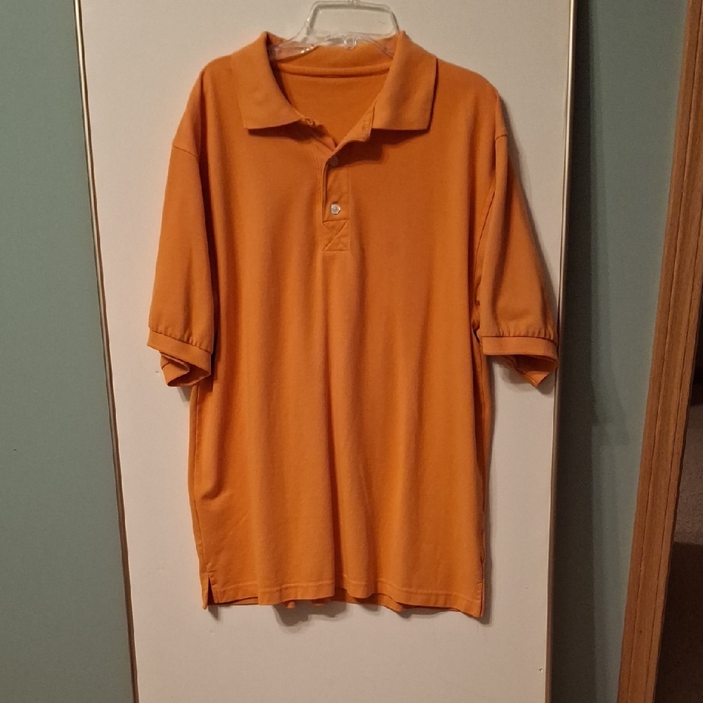 Source Unknown Vibrant Orange Polo Shirt